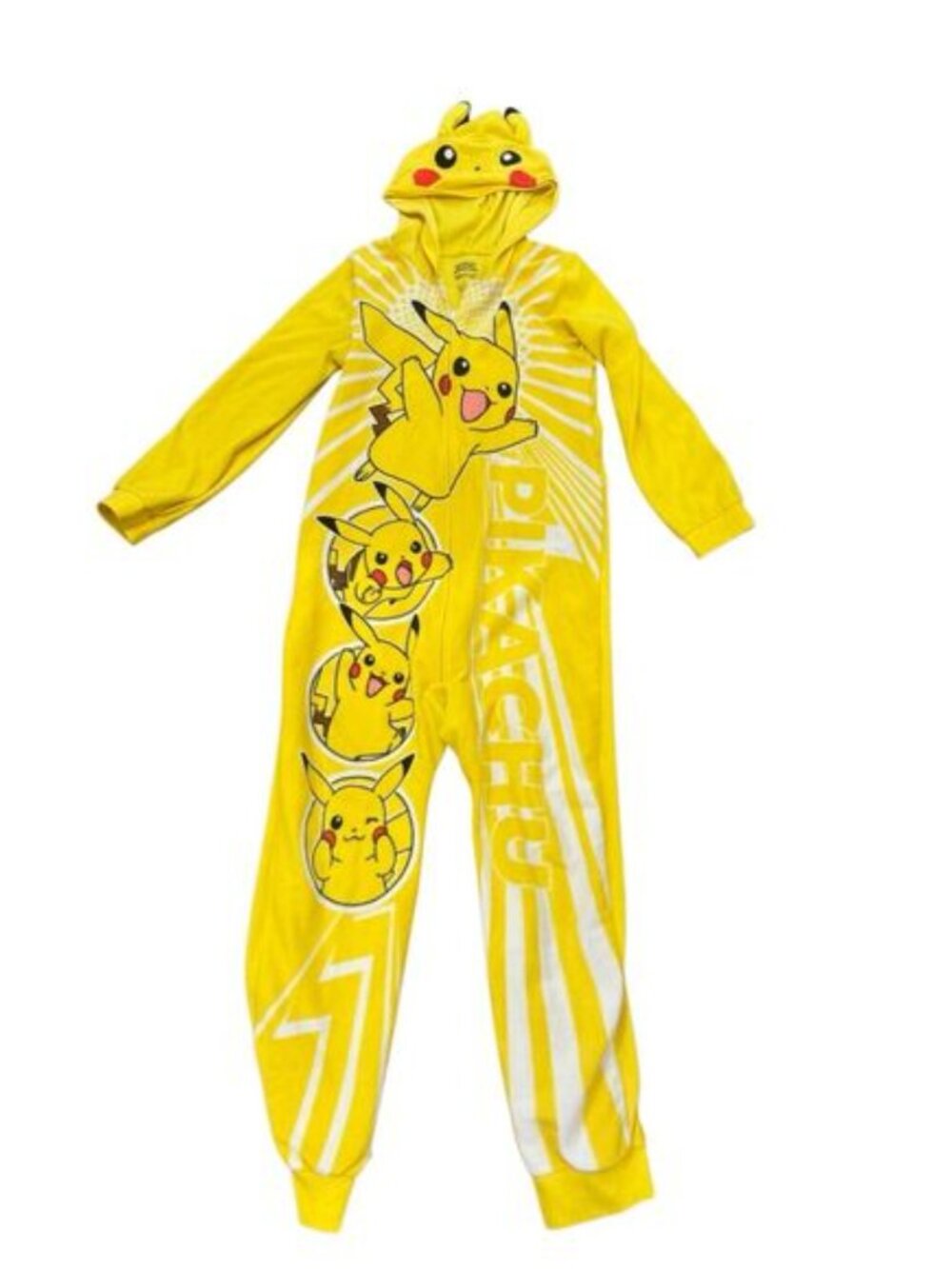 NWOT Pikachu Hooded Onesie Footless Pajamas Size L